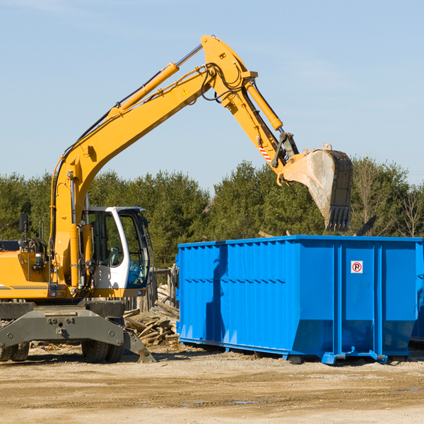 are there any restrictions on where a residential dumpster can be placed in Elbert County GA